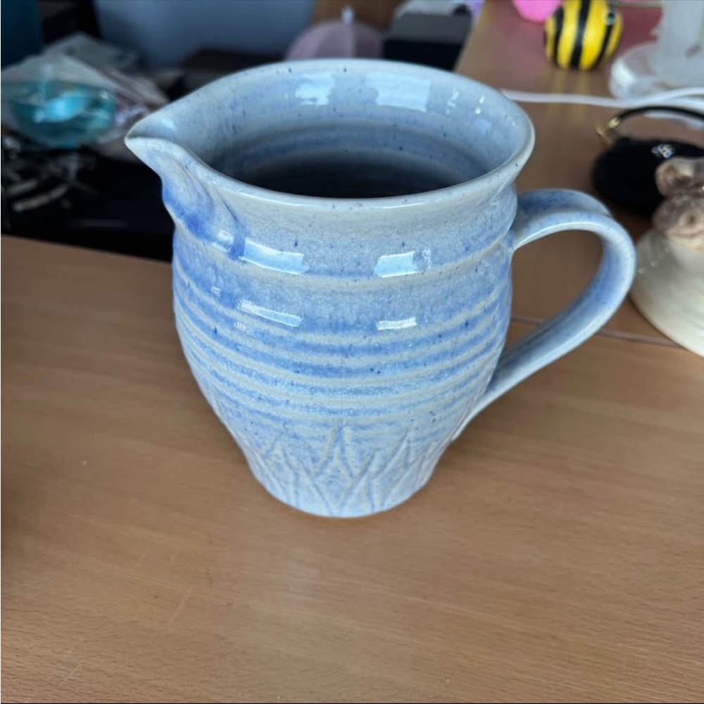Handmade Pottery Ceramic Pitcher - Picture 1 of 6